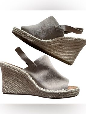 Women's TOMS Monica Slingback Wedge Sandal Sz 8.5